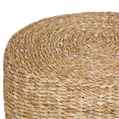 BANANA-Pouf en jonc de mer naturel ø40cm
