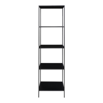 CHIC-Scaffale 5 ripiani neri 51x170 cm