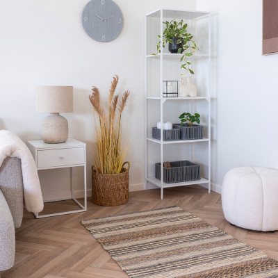 CHIC-Regal 5 weiße Regalböden 51 x 170 cm