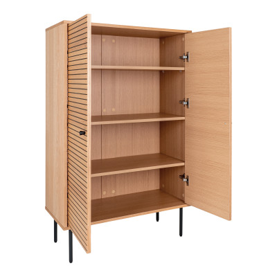 LOGIA-Credenza alta in rovere naturale 80x130 cm