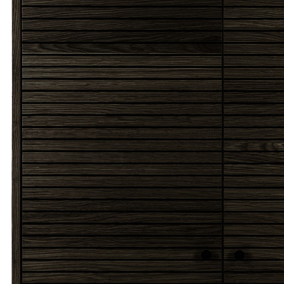 LOGIA-Credenza alta in rovere fumé 80x130 cm