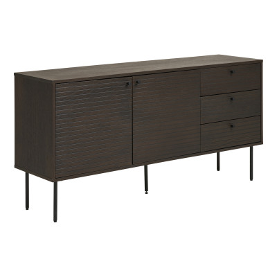 LOGIA-Sideboard aus geräucherter Eiche 150 cm mit Schubladen rechts