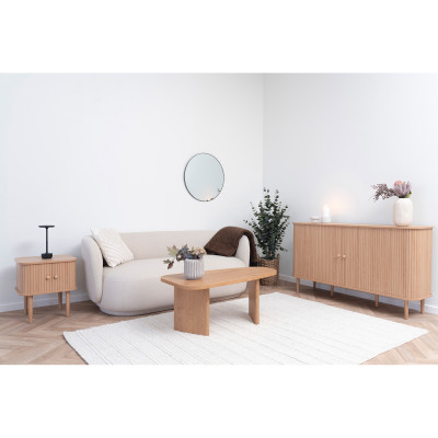 PERLE-Buffet décor bois naturel 140 cm