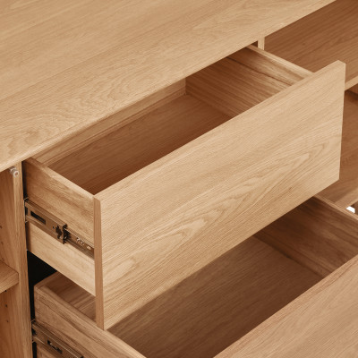 BONA-Vintage Sideboard aus naturbelassener Eiche 180 cm