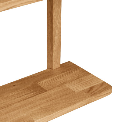 KUB-Estante de pared de roble macizo 50x75 cm