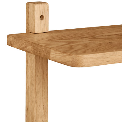 KUB-Estante de pared de roble macizo 50x75 cm