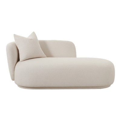 DAYTON-Chaiselongue aus ecrufarbenem Stoff