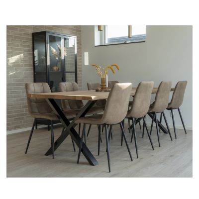 CALVI-Set di prolunghe in rovere 2x 50cm per tavoli da 140/200/240cm