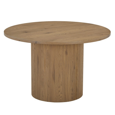 MIDO- Table à manger ronde 4 personnes  ø120 cm naturelle